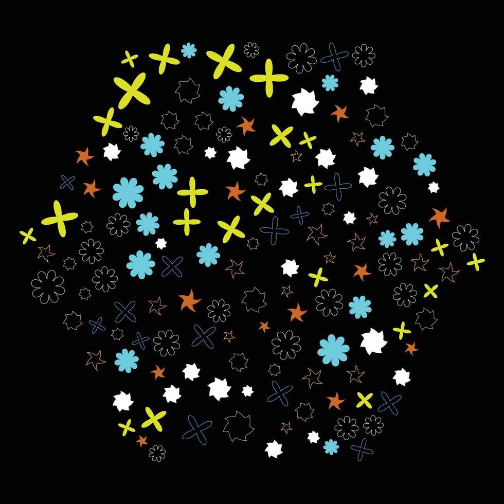shape and outline shape design for background vector