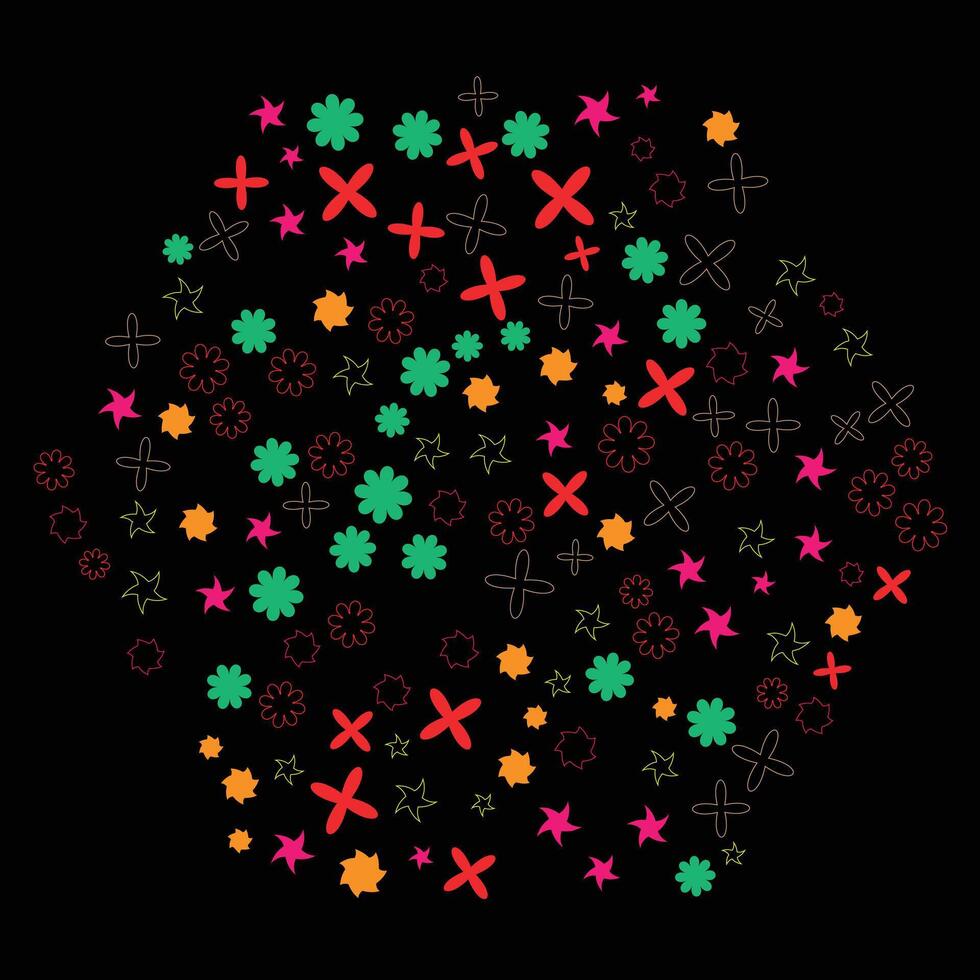 shape and outline shape design for background vector