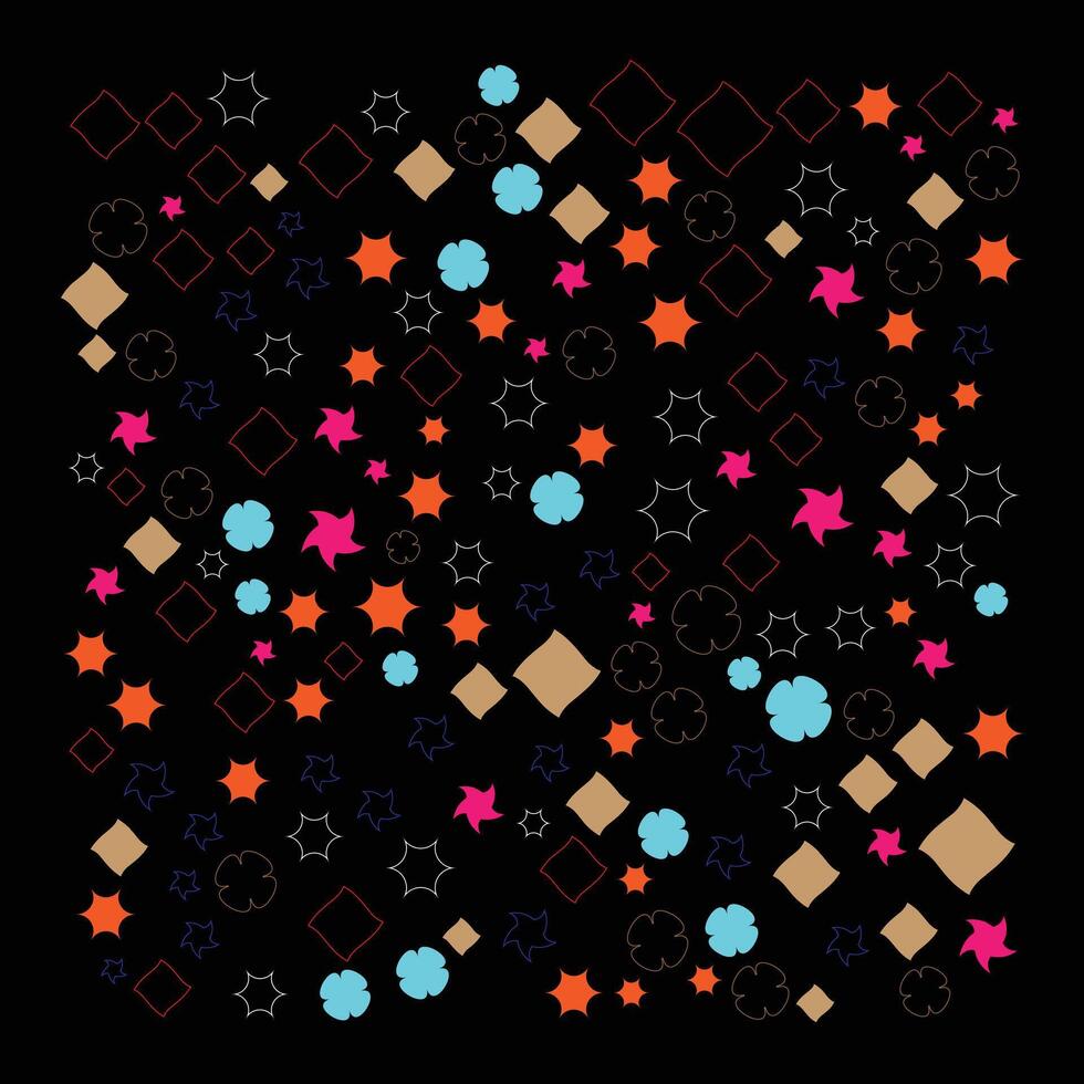 shape and outline shape design for background vector