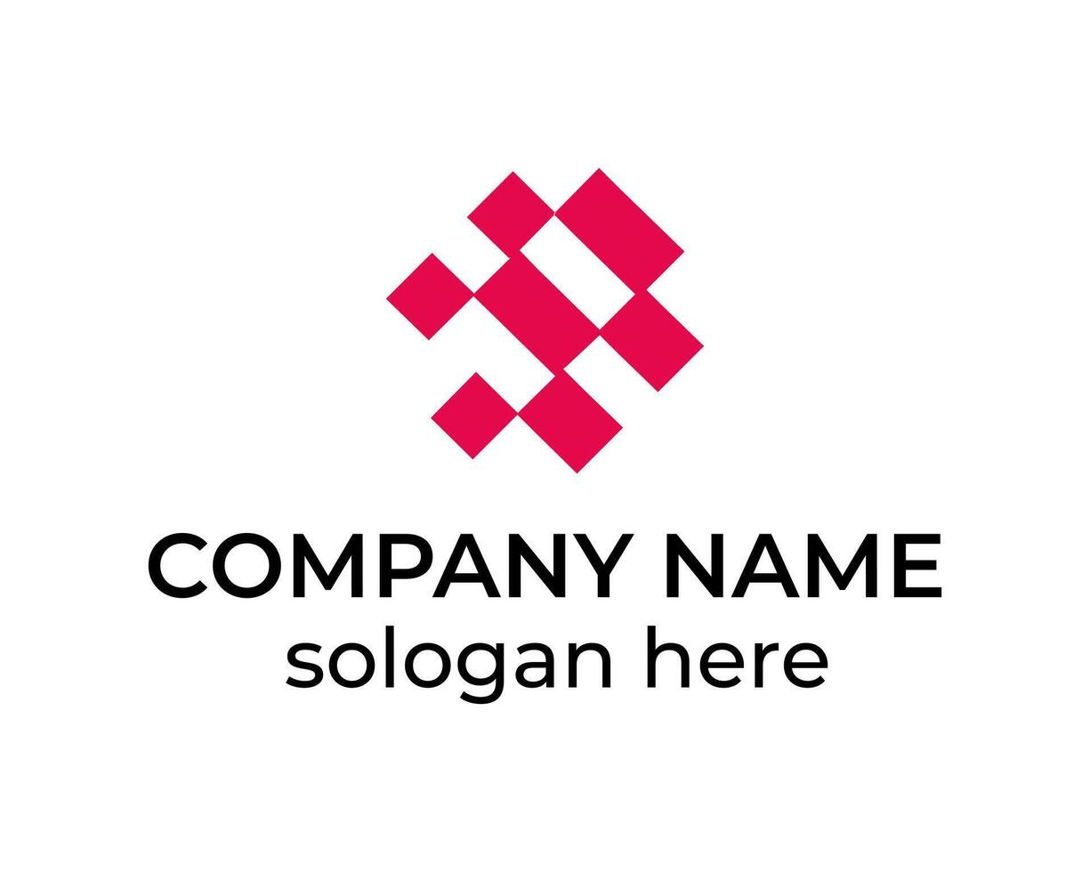 Abstract technology logo for company branding vector