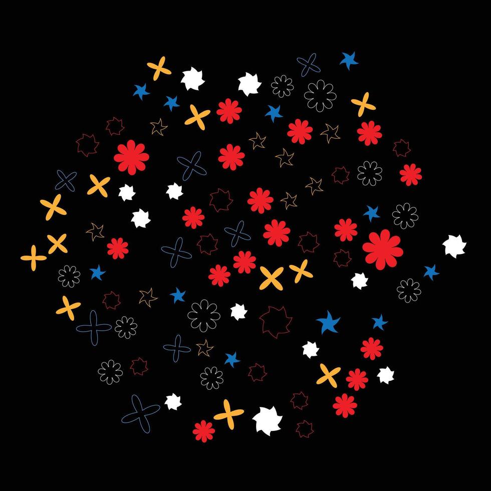 shape and outline shape design for background vector