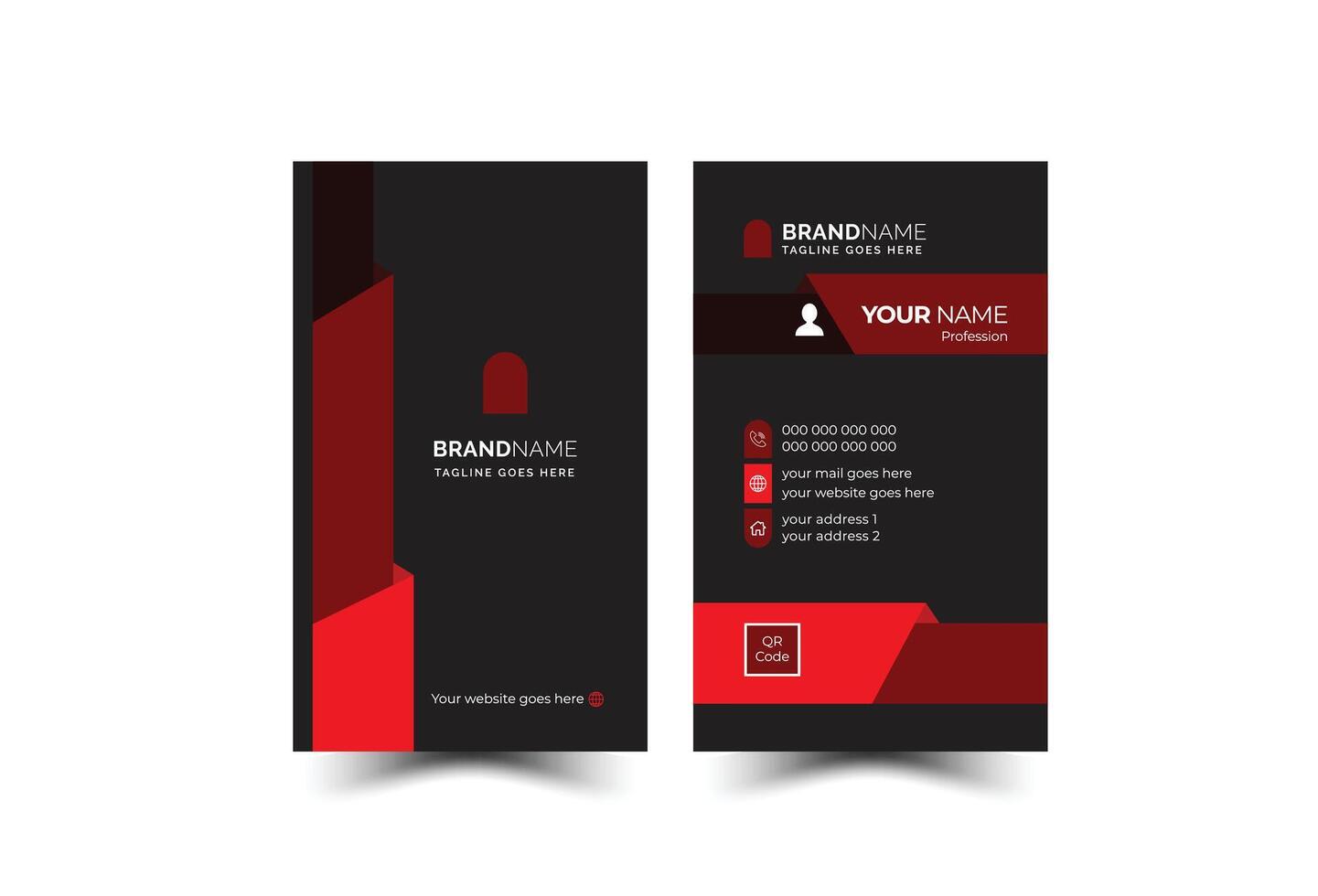 Creative modern name card and business card vector