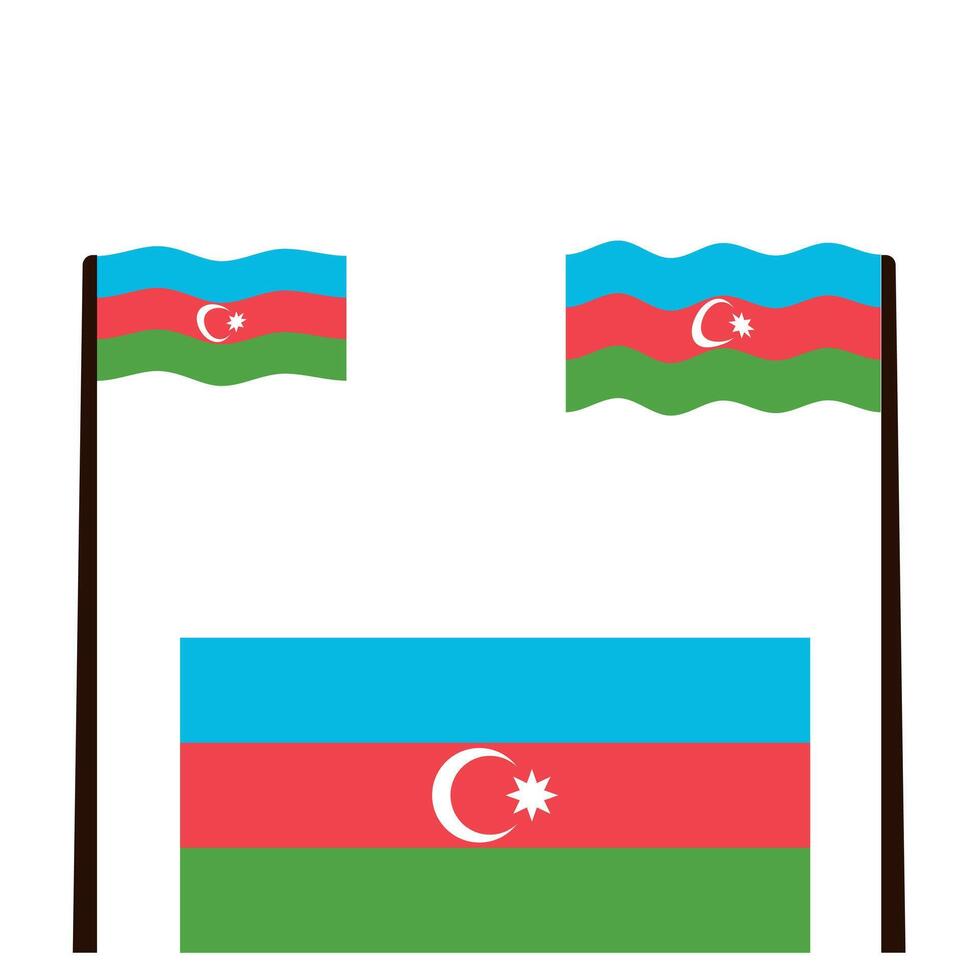 illustration of Azerbaijan flag sign symbol vector