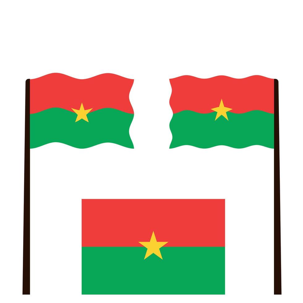 Burkina Faso African Country Flag vector