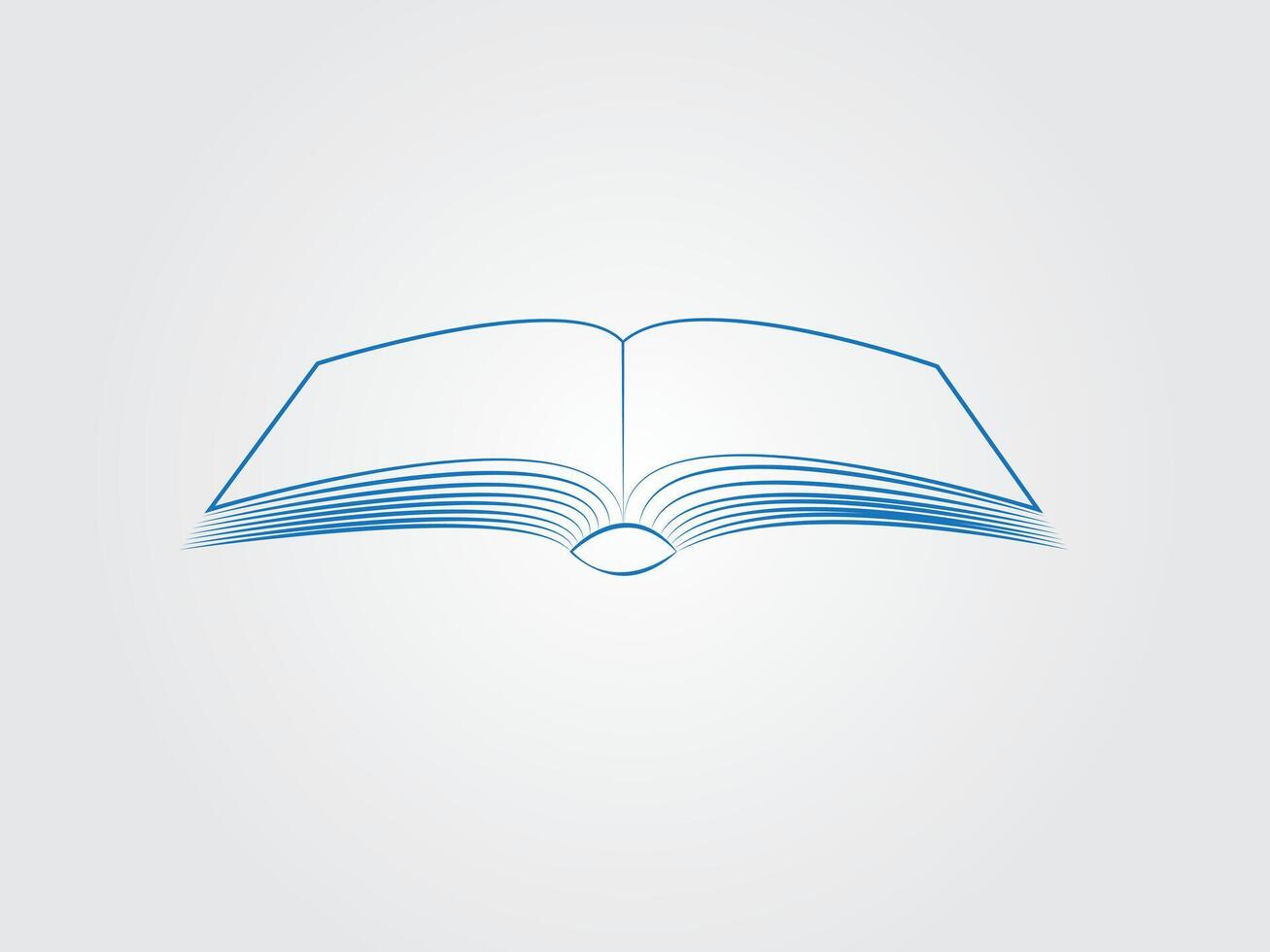 A open book for sharing knowledge illustration vector