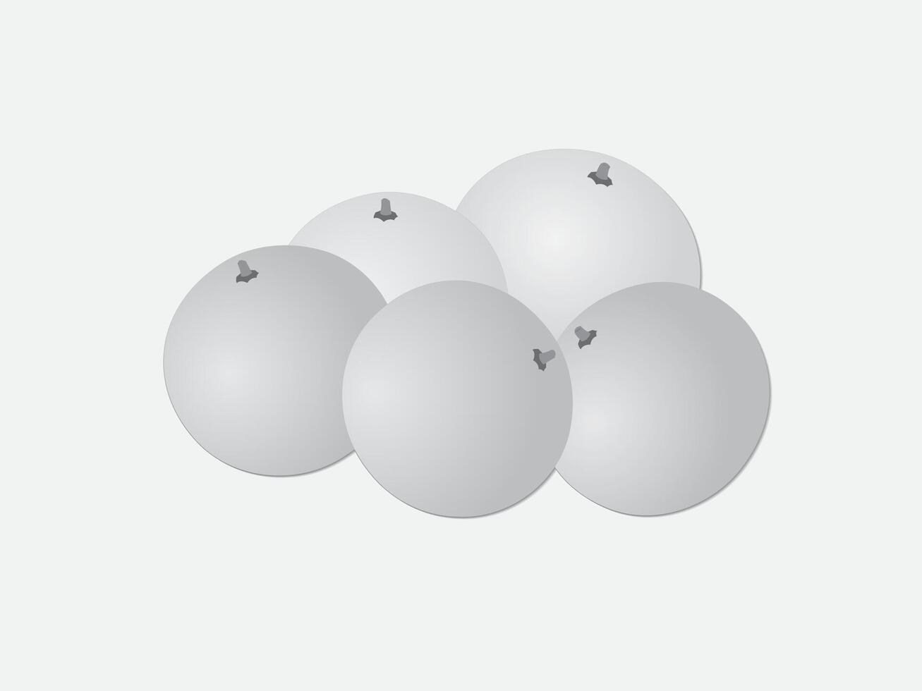 A group of black and white color oranges on white page illustration vector
