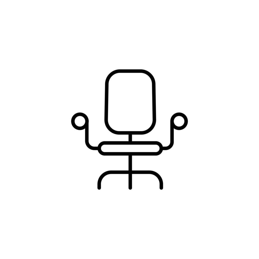 Furniture and home interior elements - thin line web icon set. vector