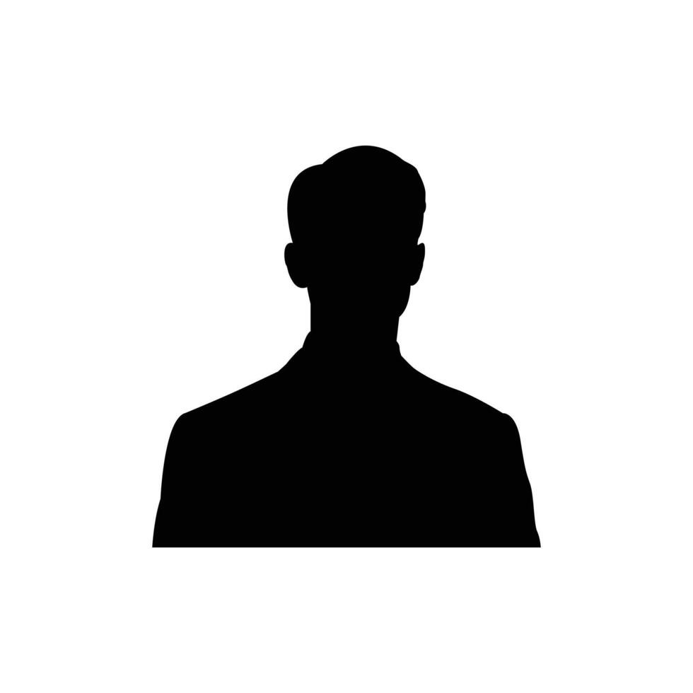 black colour business man icon vector
