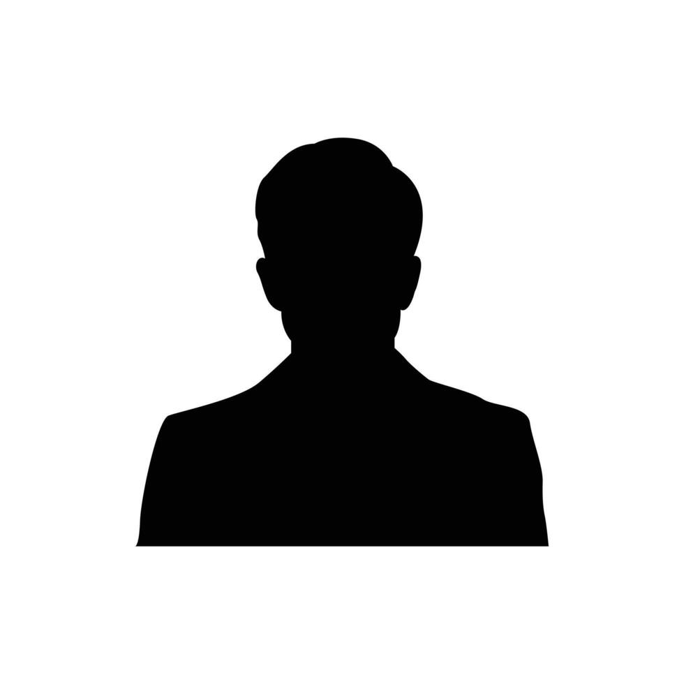 black colour business man icon vector