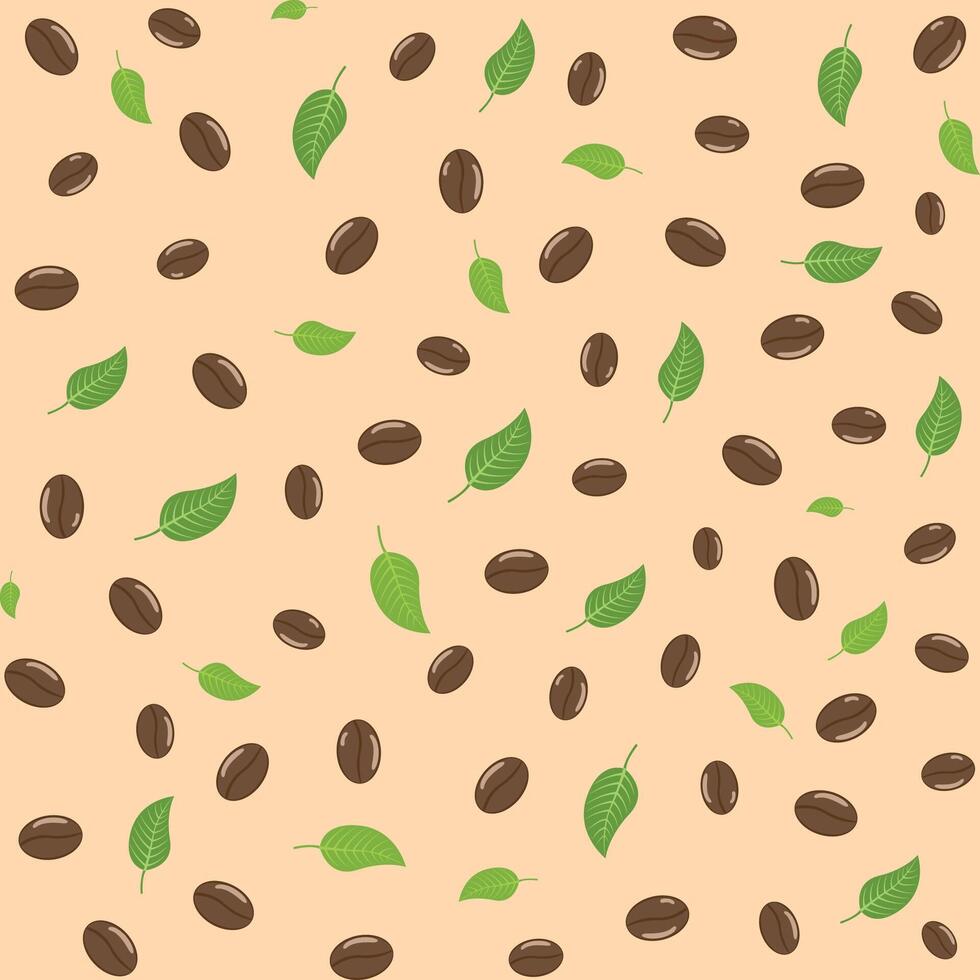 Coffee Beans pattern background vector