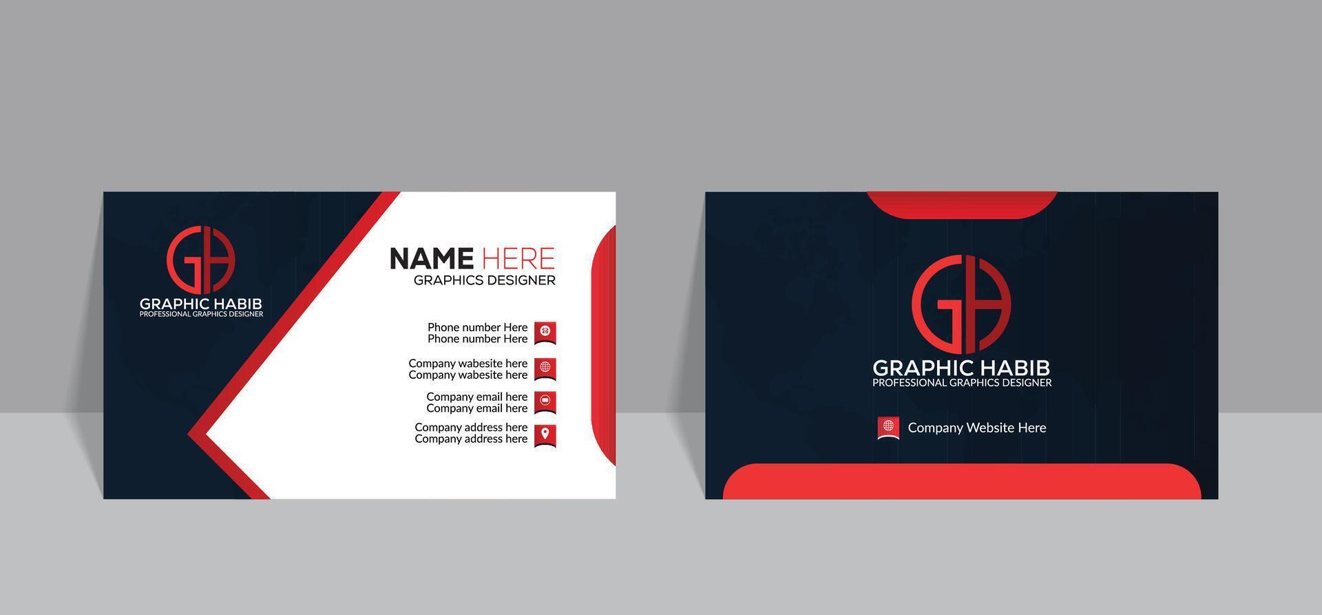 Creative Business Card and Templates. vector