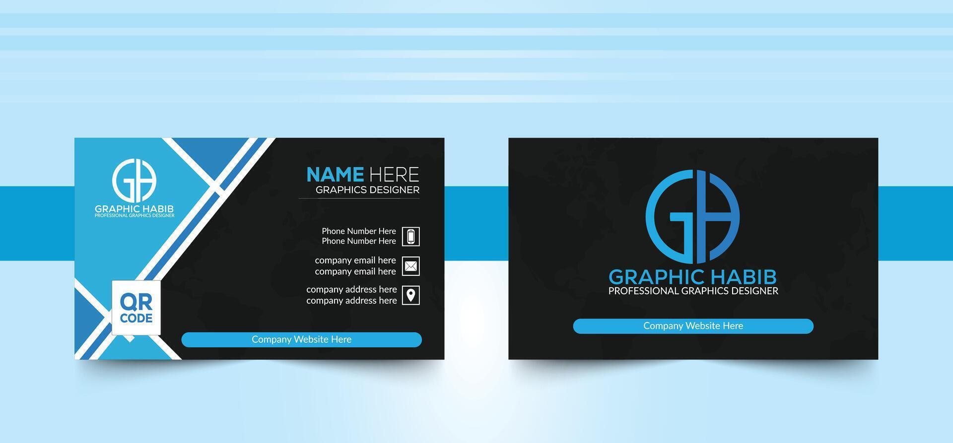Creative Business Card and Templates. vector
