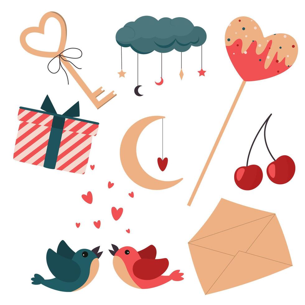 romantic clip art vector