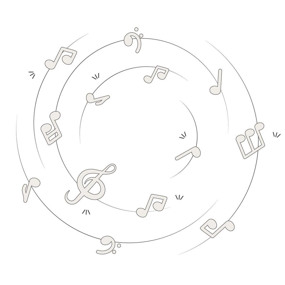 musical notes composition vector