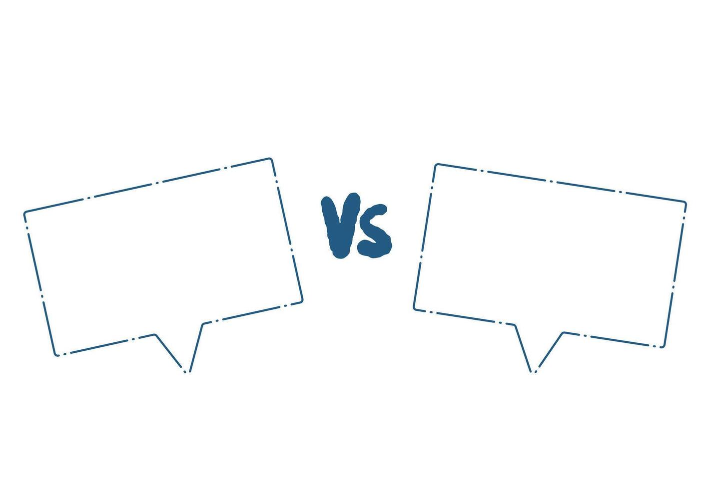 Versus screen design. Vs card for text. vector