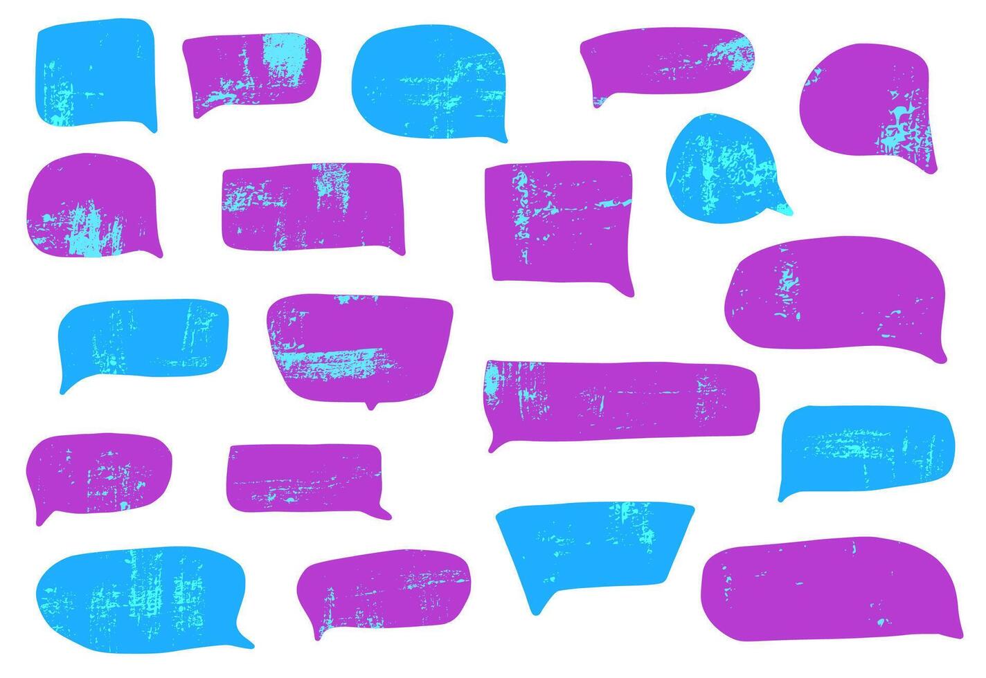 Set of speech bubbles for text. elements. vector