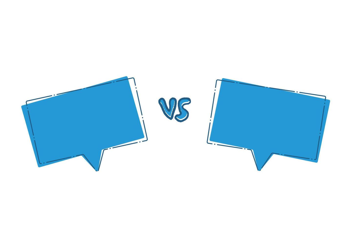 Versus screen design. Vs card for text. vector