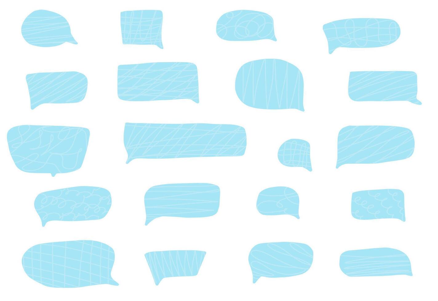 Set of speech bubbles for text. elements. vector