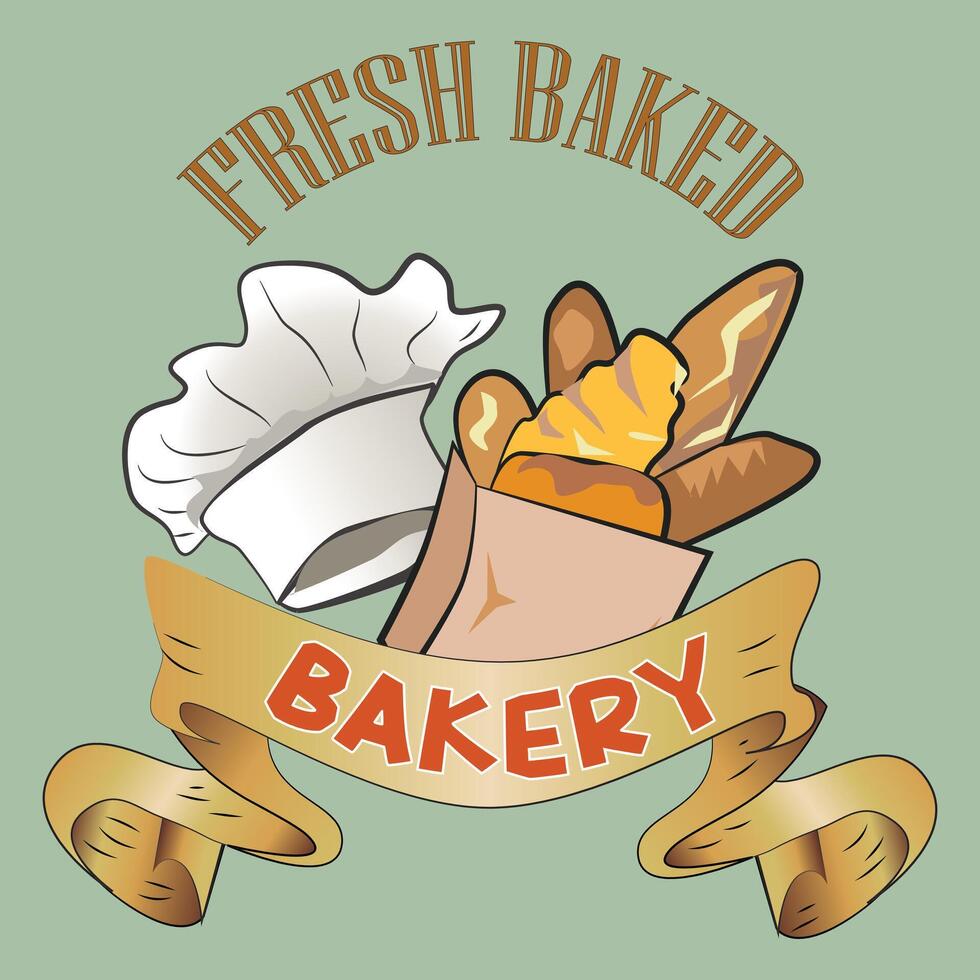 Bakery Shop Sign and Badge vector