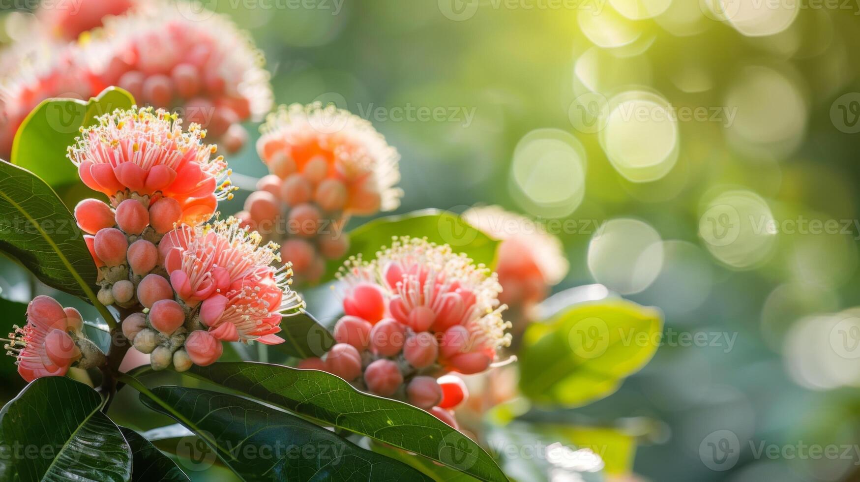 Pink flowers in full bloom captured in a lush garden, highlighting the beauty of nature and vibrant spring colors. photo