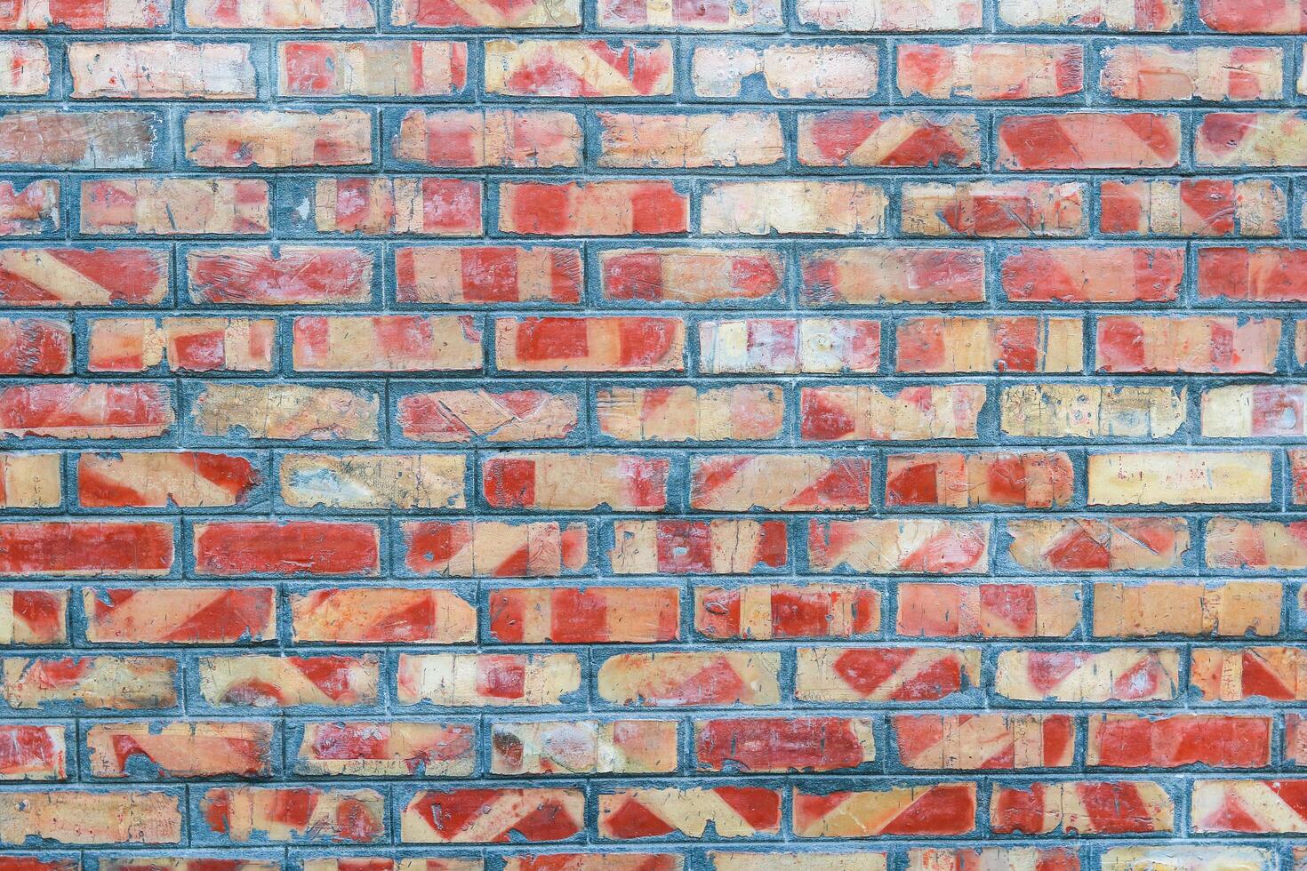 Old red brick wall texture background. photo
