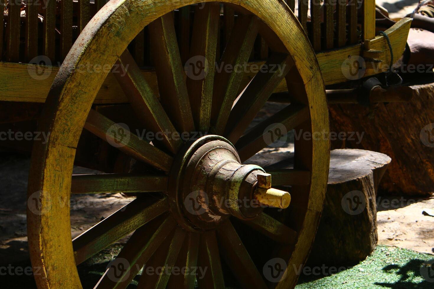 Trolley wheel for transporting heavy loads. photo