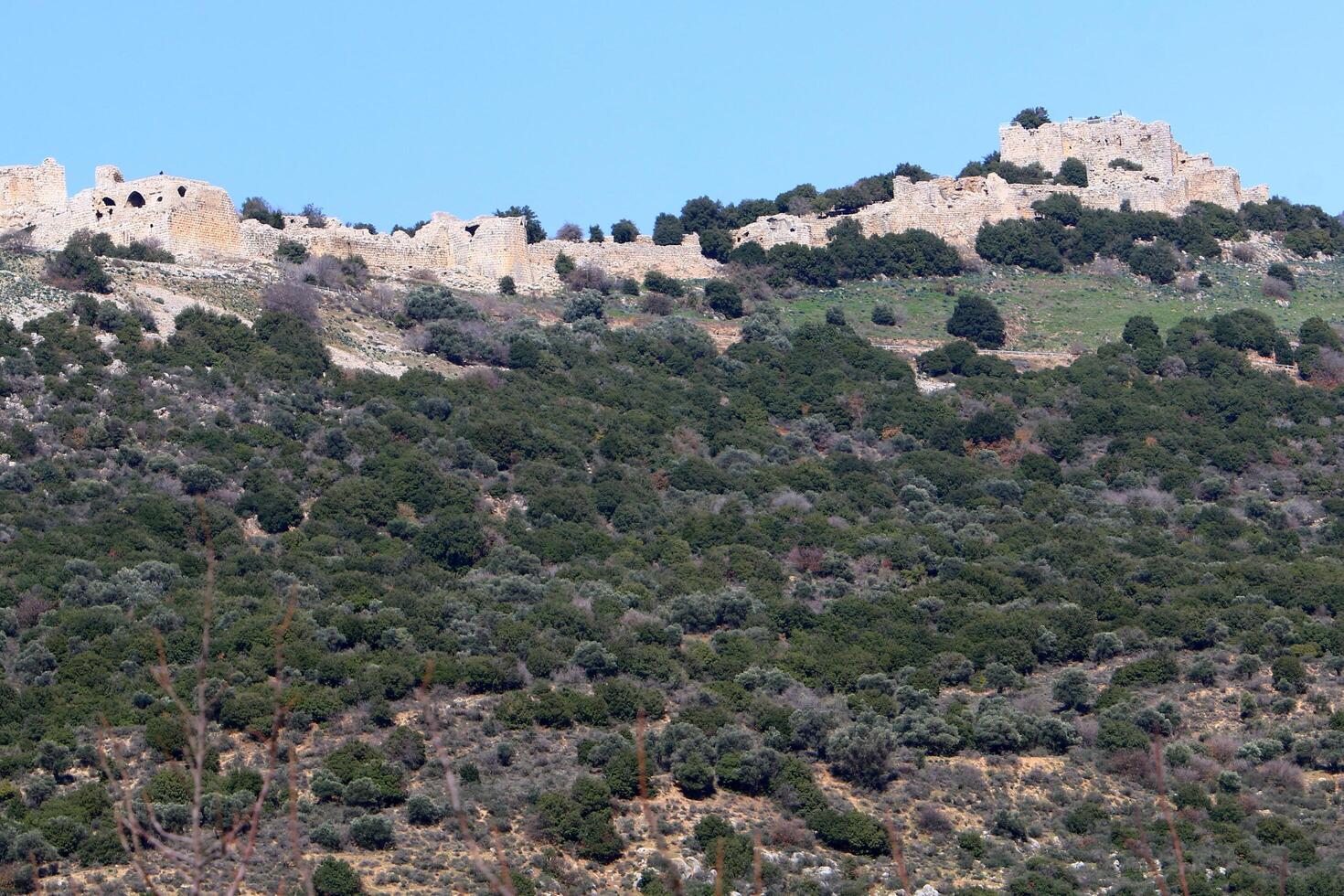 Nimrod Israel 02 02 2024. Nimrod Fortress is a medieval fortress located in the northern part of the Golan Heights in Israel. photo