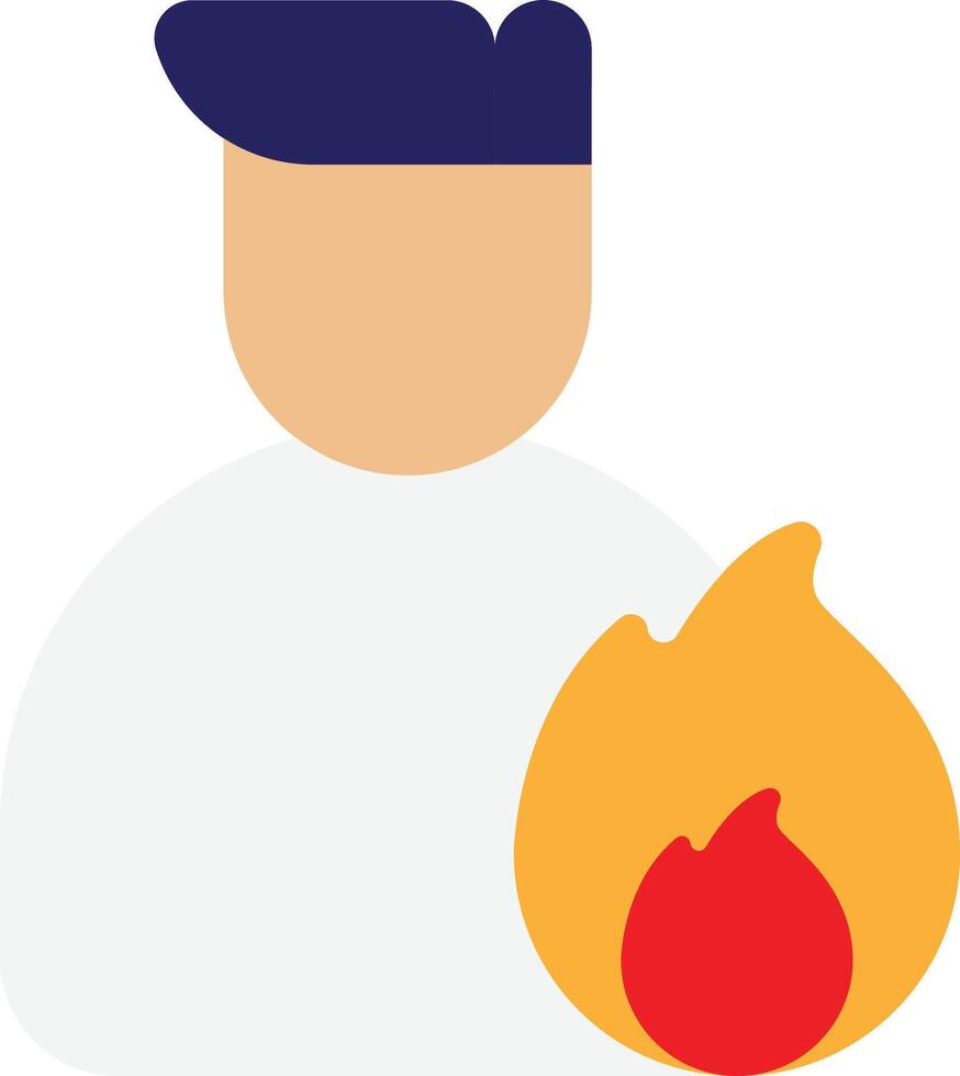 Burnout Red Precaution vector