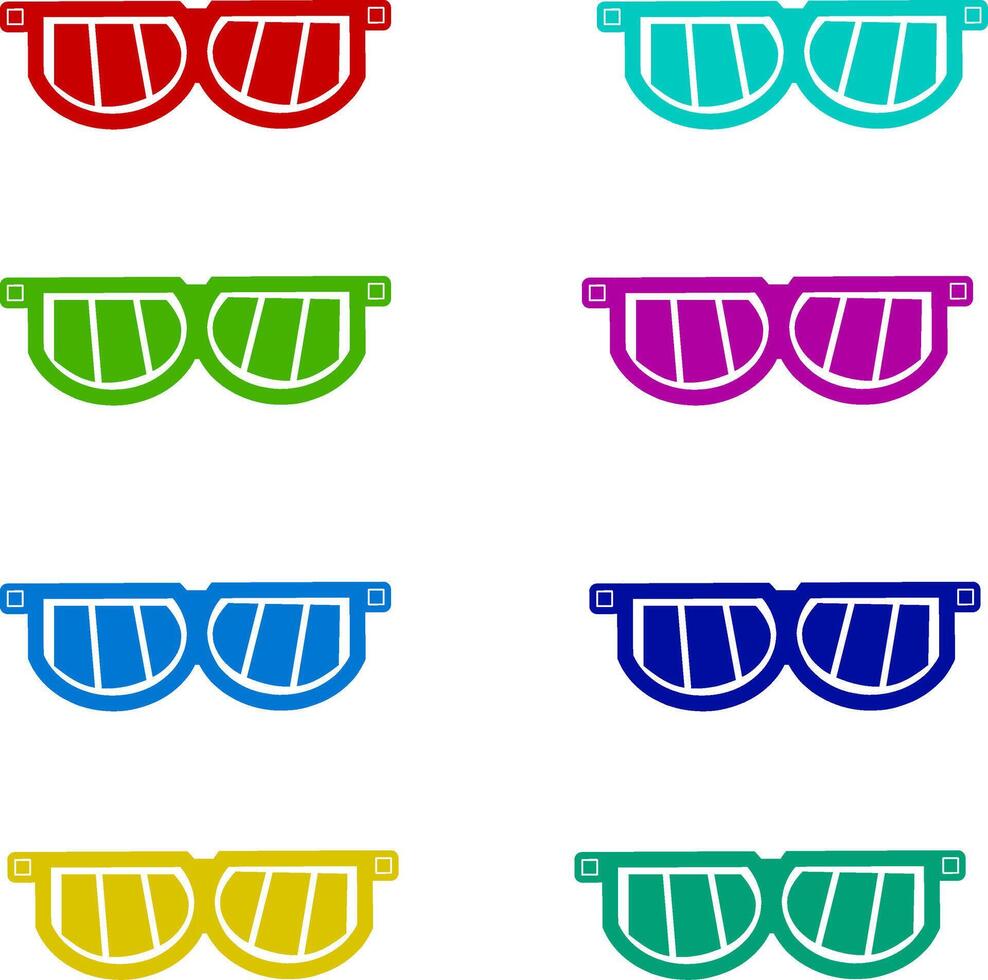 glasses logo design vector