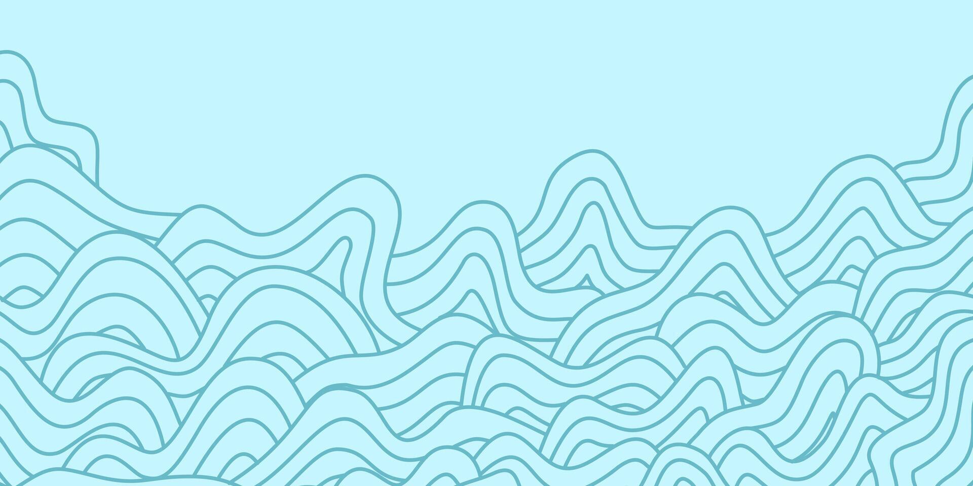 abstract Ocean Waves background. wave ocean background. abstract sea ripple, doodle wavy line background. sea and ocean ripple water background. vector