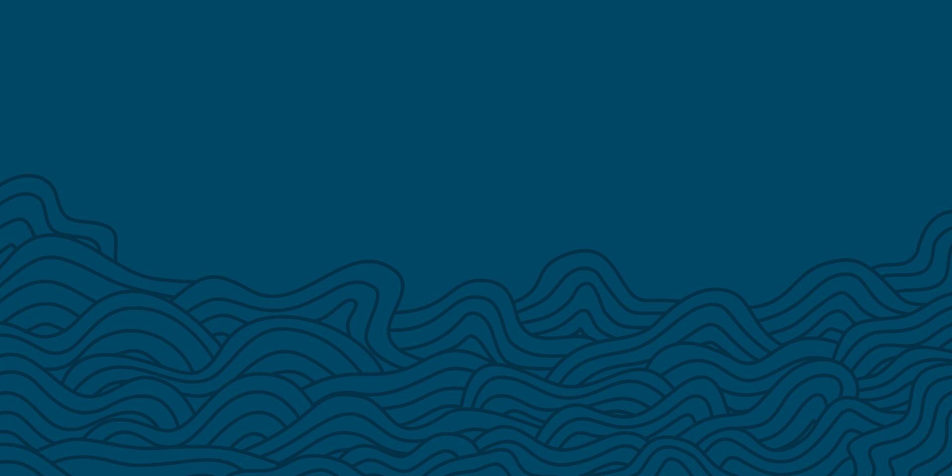 abstract Ocean Waves background. wave ocean background. abstract sea ripple, doodle wavy line background. sea and ocean ripple water background. vector