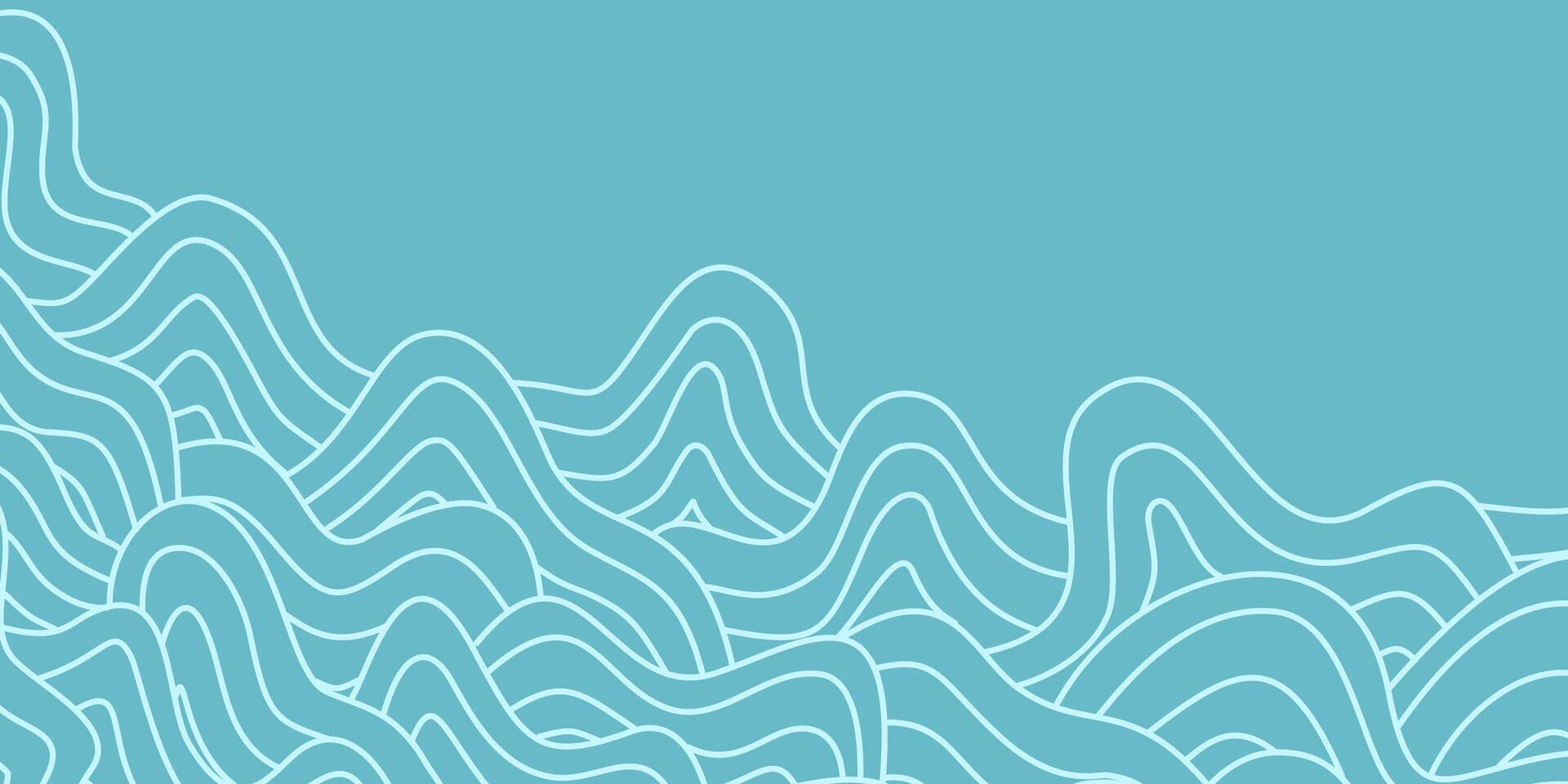 abstract Ocean Waves background. wave ocean background. abstract sea ripple, doodle wavy line background. sea and ocean ripple water background. vector