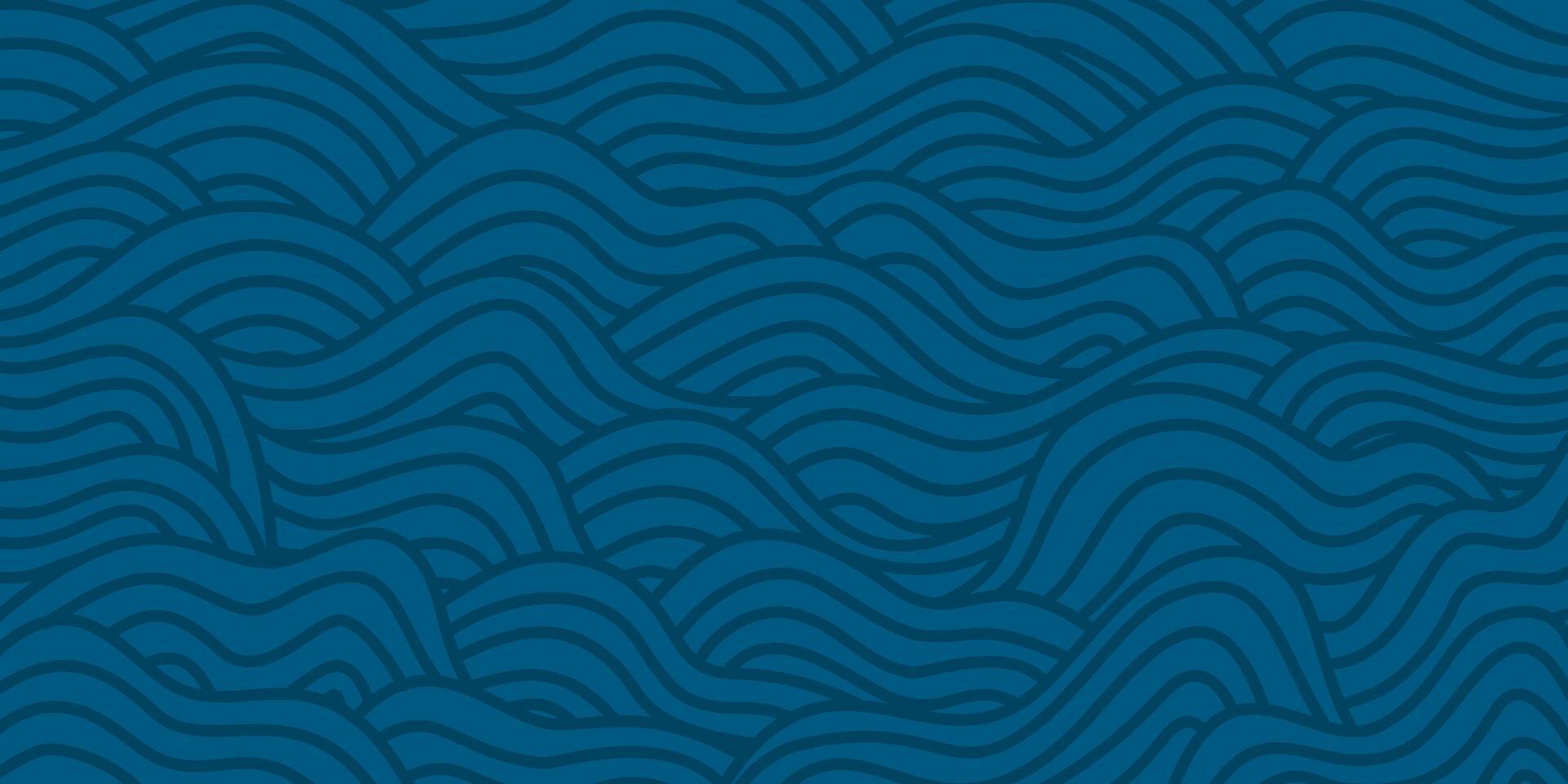 abstract Ocean Waves background. wave ocean background. abstract sea ripple, doodle wavy line background. sea and ocean ripple water background. vector