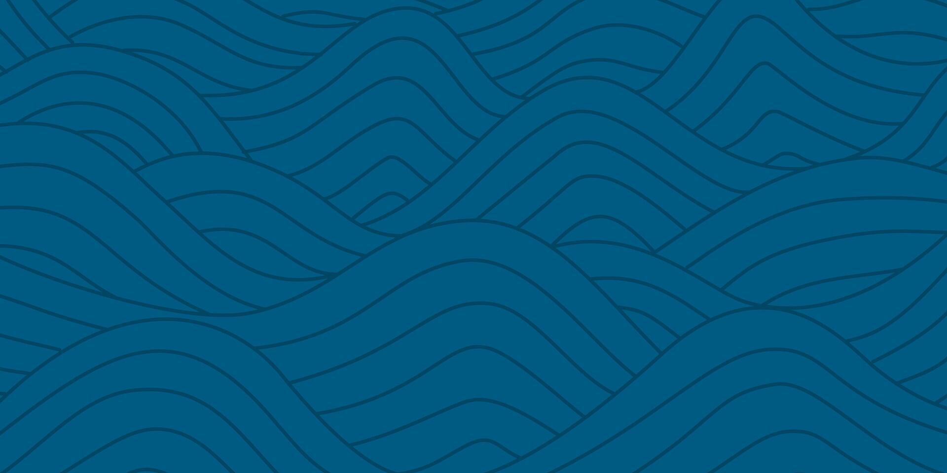 abstract Ocean Waves background. wave ocean background. abstract sea ripple, doodle wavy line background. sea and ocean ripple water background. vector