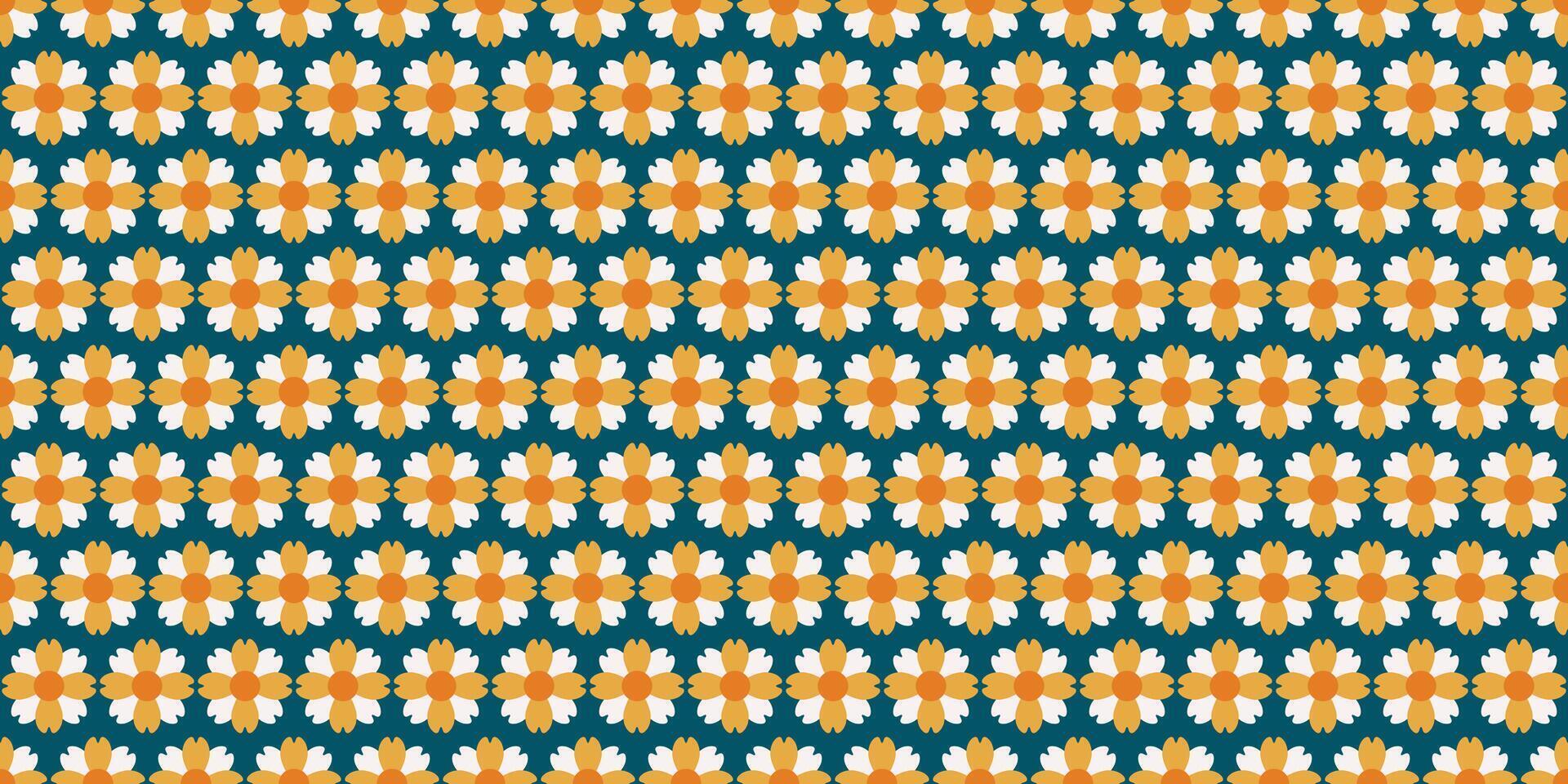 seamless floral pattern in color. This is a illustration of repeating flowers. Design for decorative, wallpaper, shirts, clothing, tablecloths, blankets, wrapping, textures, textiles vector