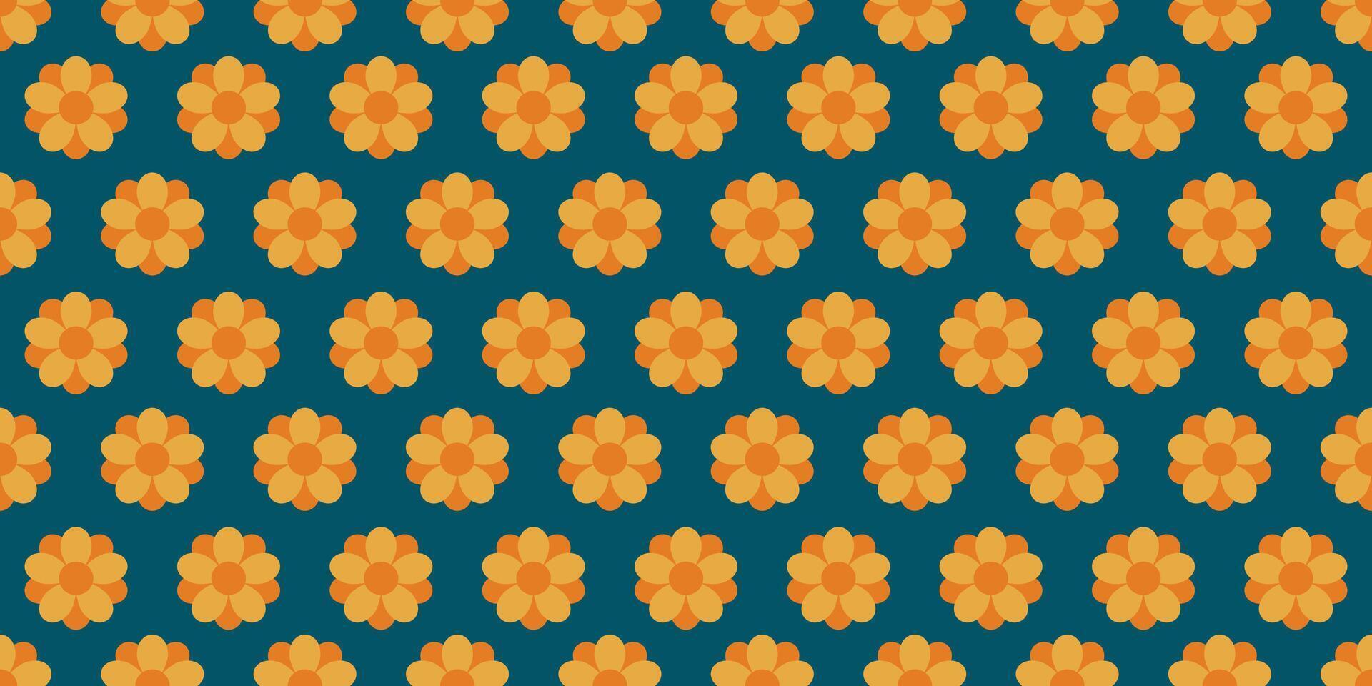 seamless floral pattern in color. This is a illustration of repeating flowers. Design for decorative, wallpaper, shirts, clothing, tablecloths, blankets, wrapping, textures, textiles vector