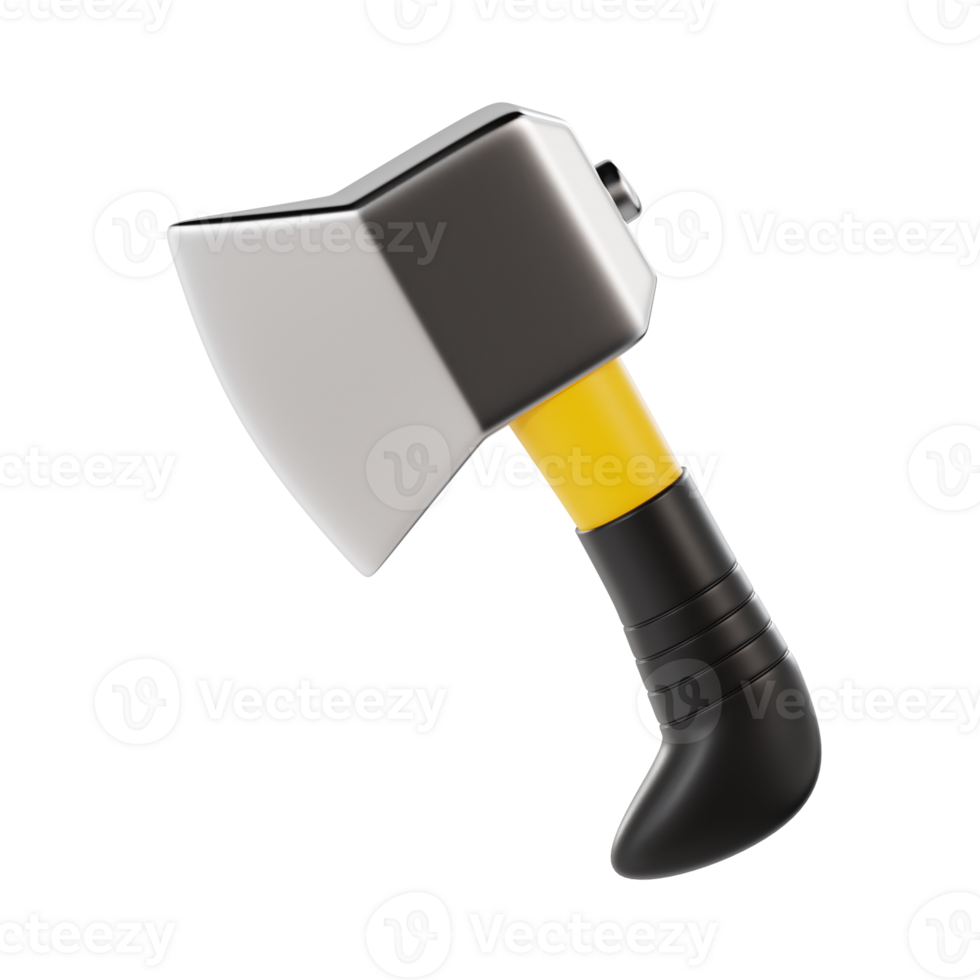 axe 3d icon, transparent background png