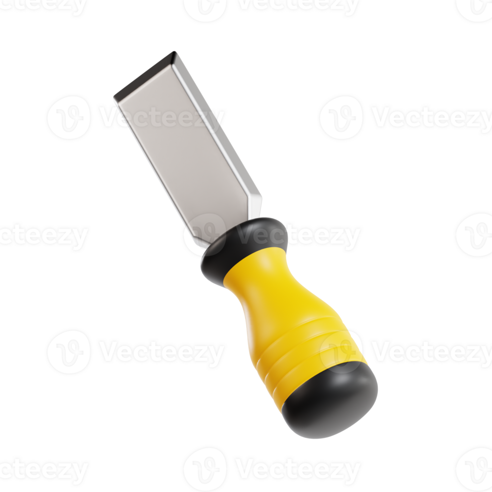 chisel 3d icon, transparent background png