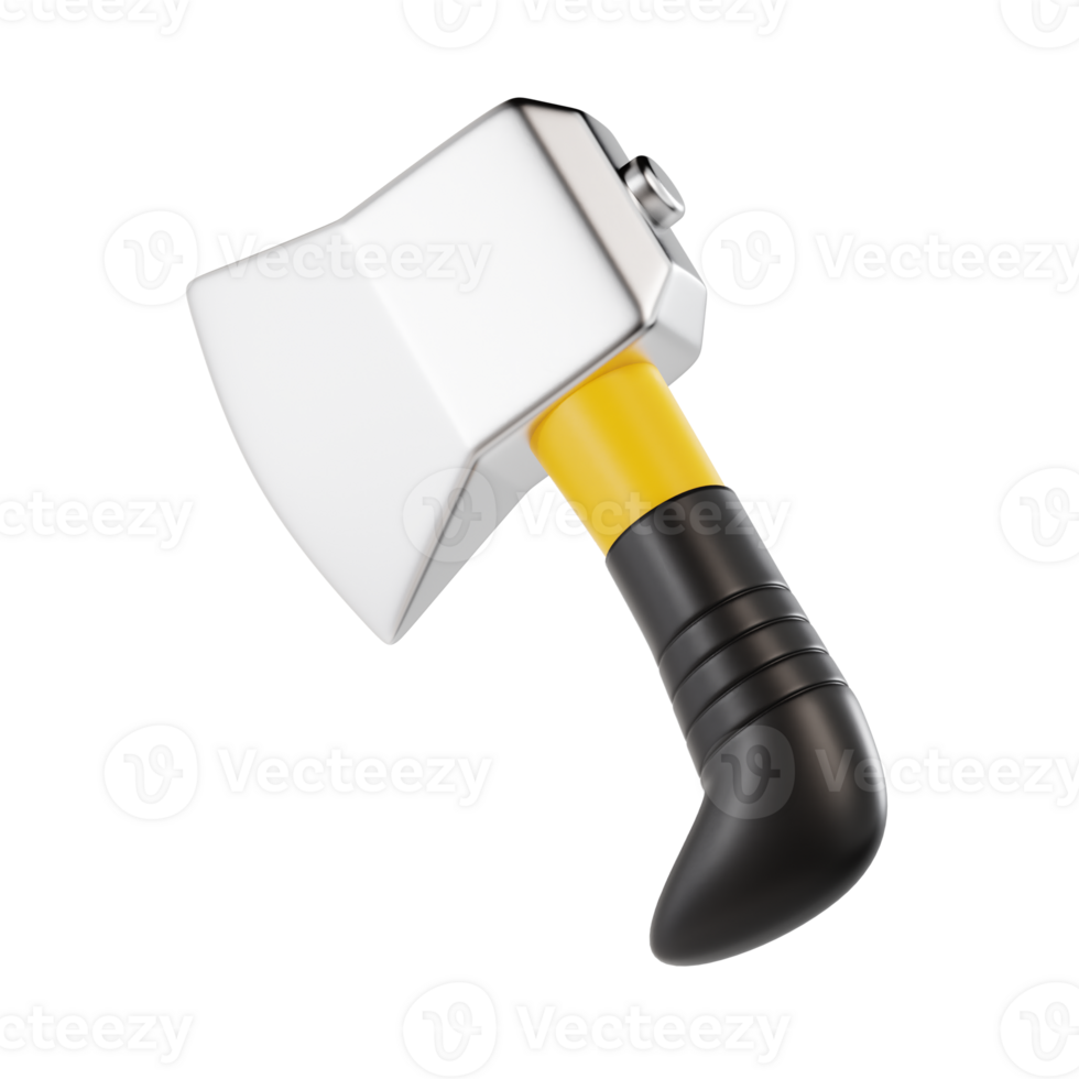 axe 3d icon, transparent background png