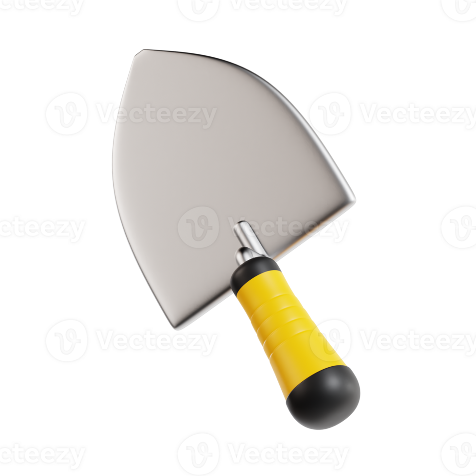 trowel 3d icon, transparent background png