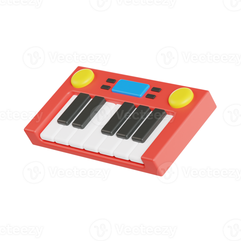 piano 3d icon, transparent background png