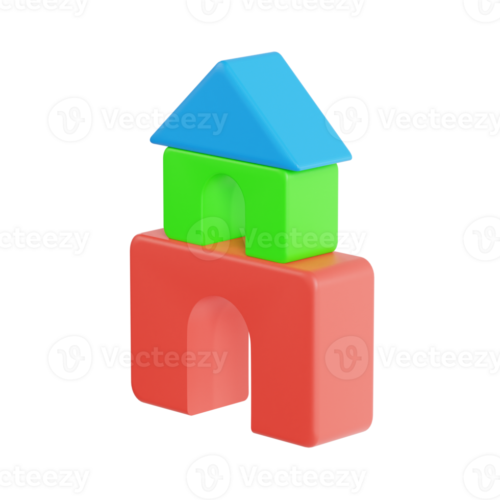building block game 3d icon, transparent background 47389404 PNG
