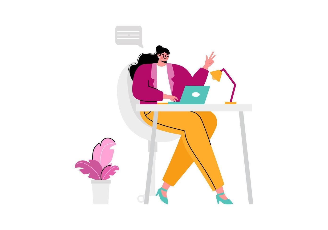 Immigration Consultant Illustration with Counseling Assistance to Provide Advice to People Planning to Move in a Flat Cartoon Background vector