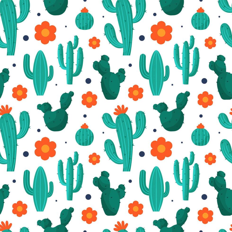 Floral Seamless Pattern Design Illustration with Blooming Branches and Leaf Flower in Hand-Drawn Cartoon Style Template vector