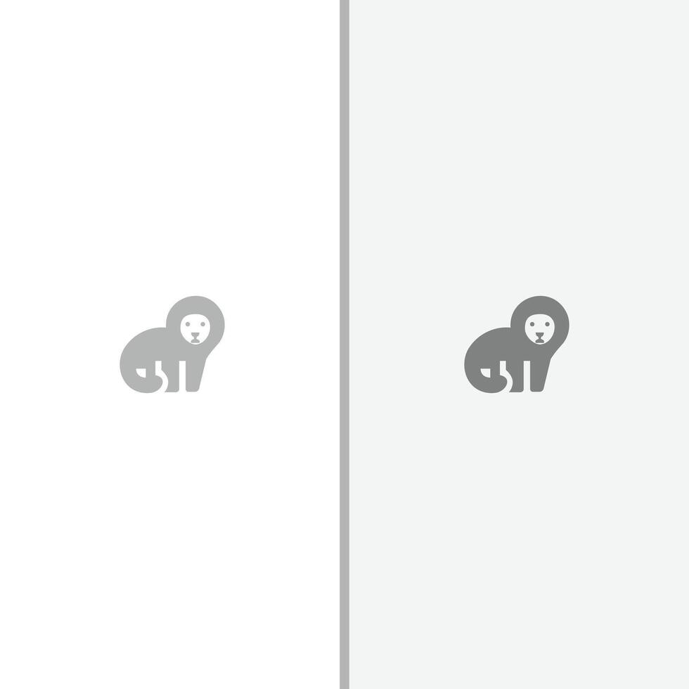 A simple logo with a monkey, gray, and white color. vector