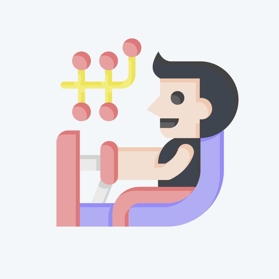 Icon Wheel Alignment. related to Car Maintenance symbol. flat style. simple illustration vector