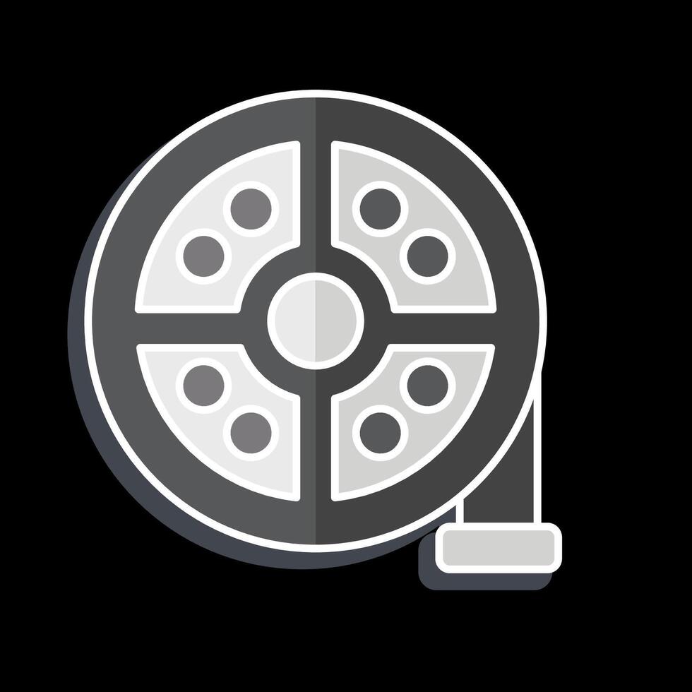 Icon Power Steering Pump. related to Car Maintenance symbol. glossy style. simple illustration vector