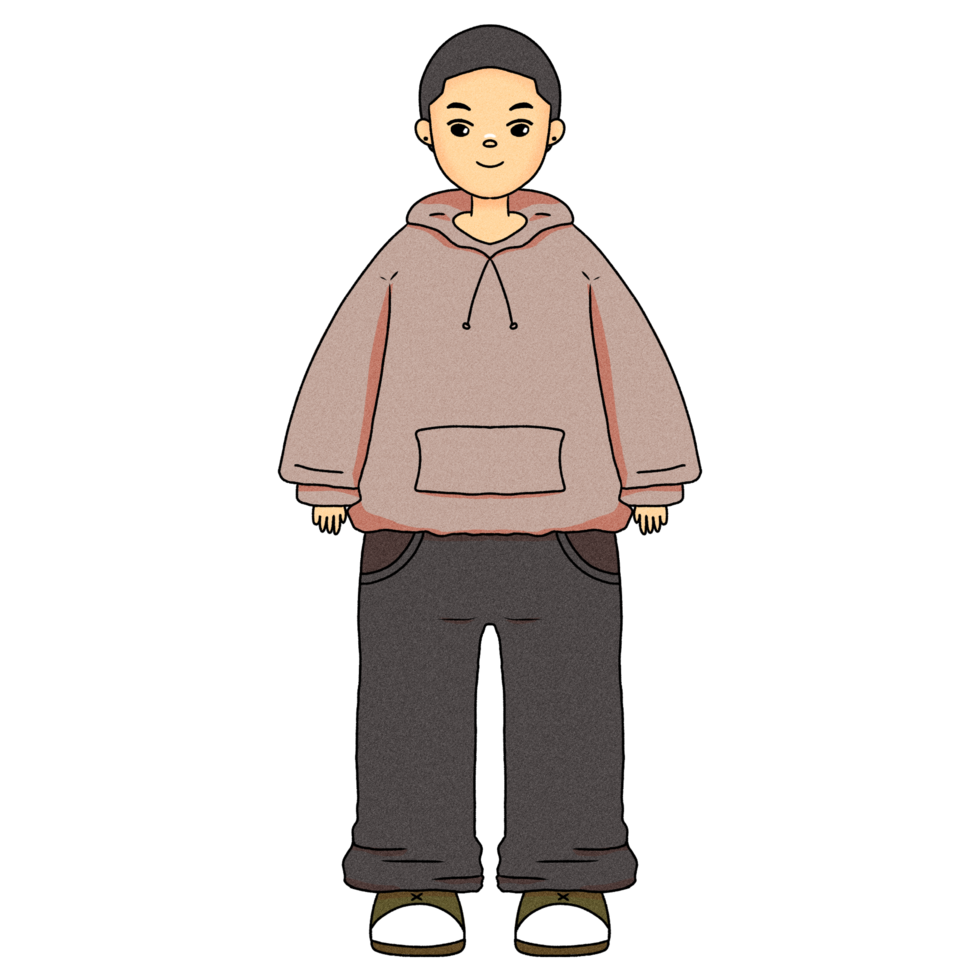 Cute Childern Illustration with summer outfits png