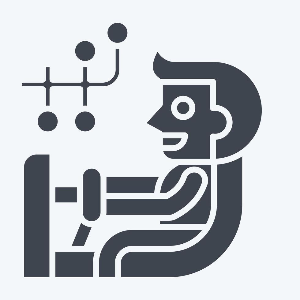 Icon Wheel Alignment. related to Car Maintenance symbol. glyph style. simple illustration vector