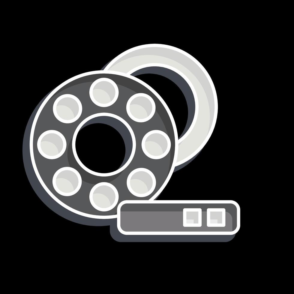 Icon Wheel Bearings. related to Car Maintenance symbol. glossy style. simple illustration vector